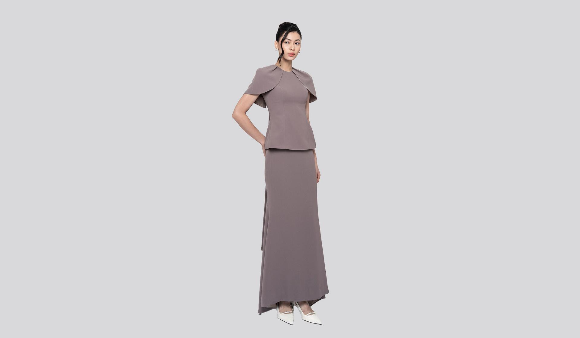 Basic Long Pencil Skirt Image Gallery 3
